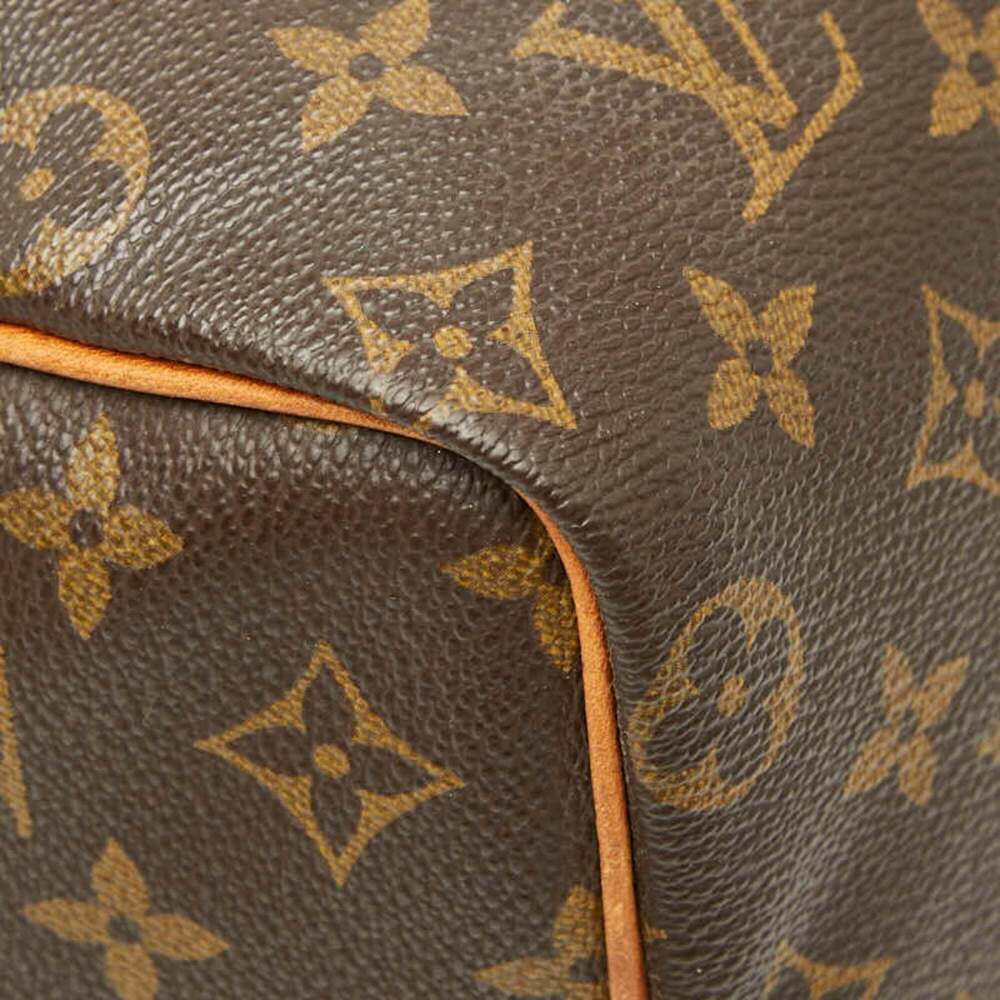 LOUIS VUITTON Brown Monogram Leather Speedy 25 Boston Bag - Picture 5 of 11